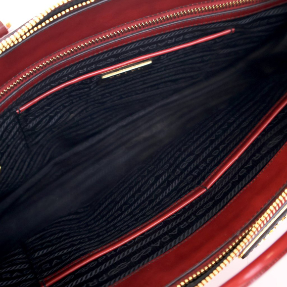 Pre-Loved Prada Medium Spazzolato Galleria Double Zip Satchel - Picture 4 of 12